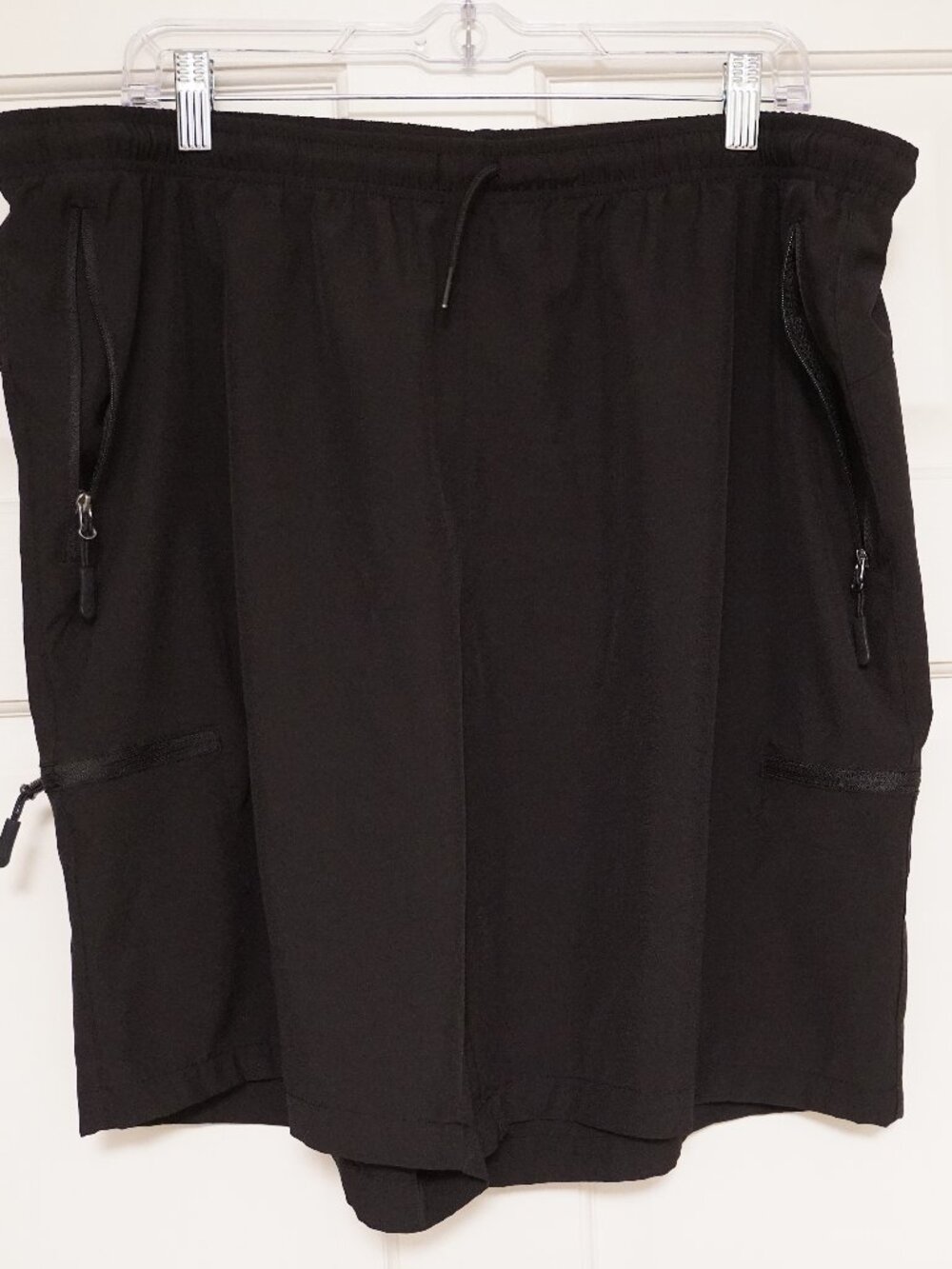 Santiny Minimalist Black Utility Active Shorts XXXL Athleisure Travel